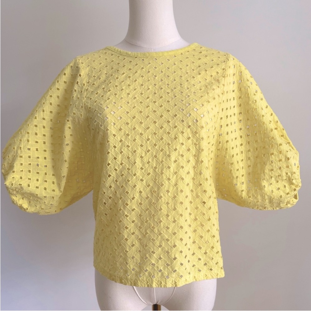 NWOT Zara Eyelet Blouse Size S